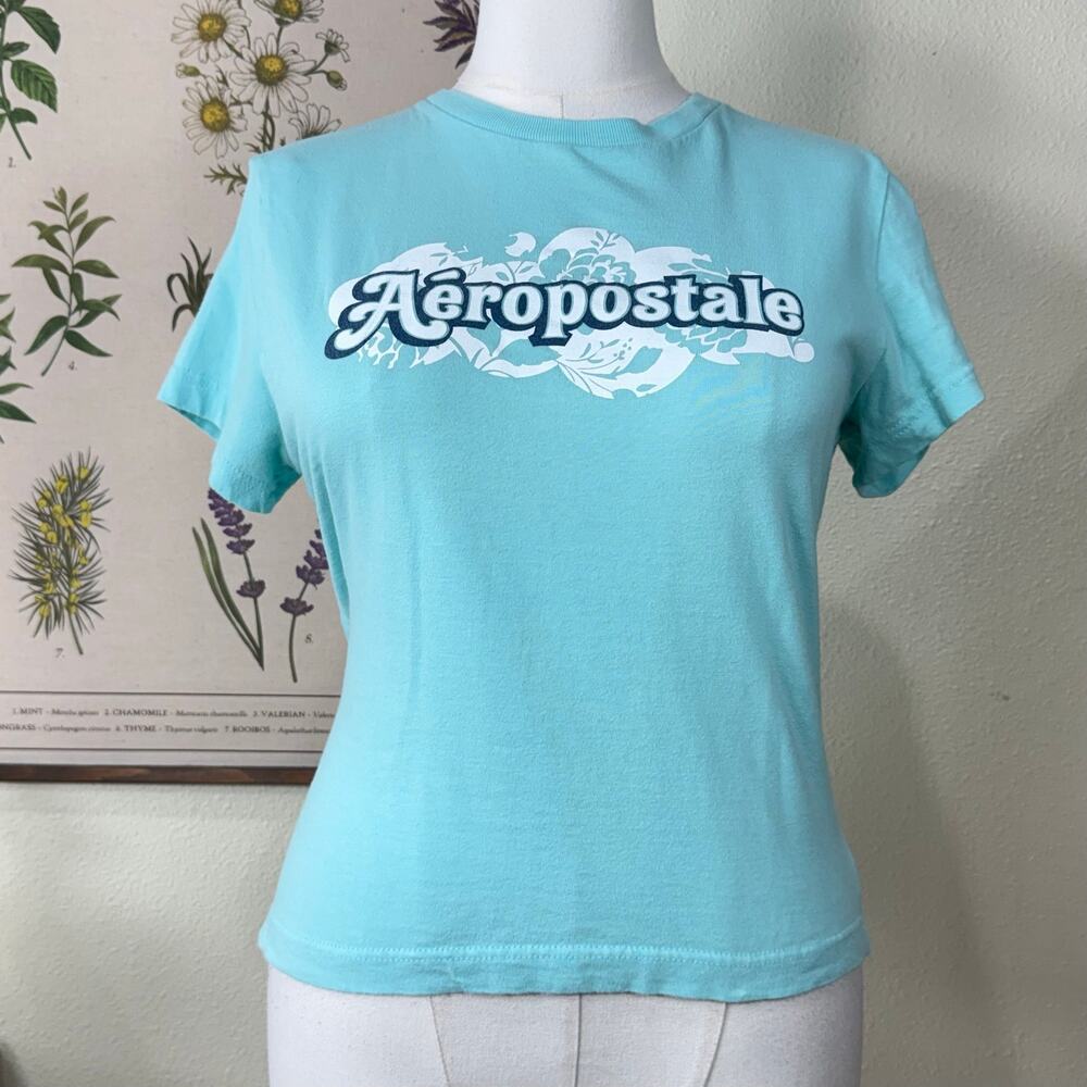 Vintage 90s Y2k Aeropostale Boyfriend Graphic Tee T-Shirt SoCal Surfer L